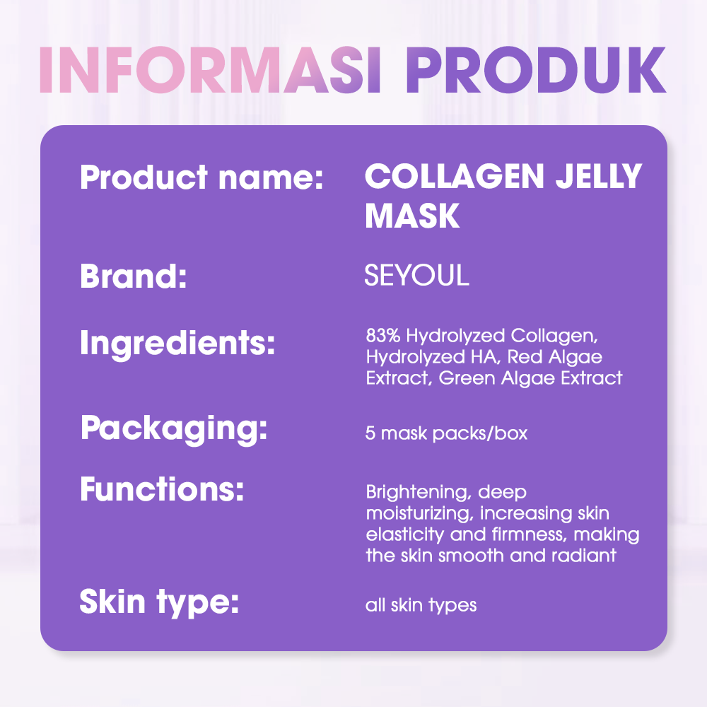 Seyoul Collagen Jelly Mask